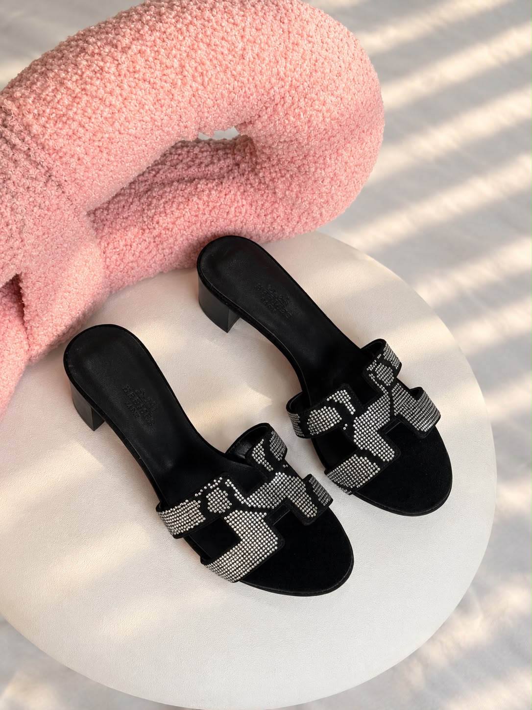 Hermès Oran Crystal H Sandals