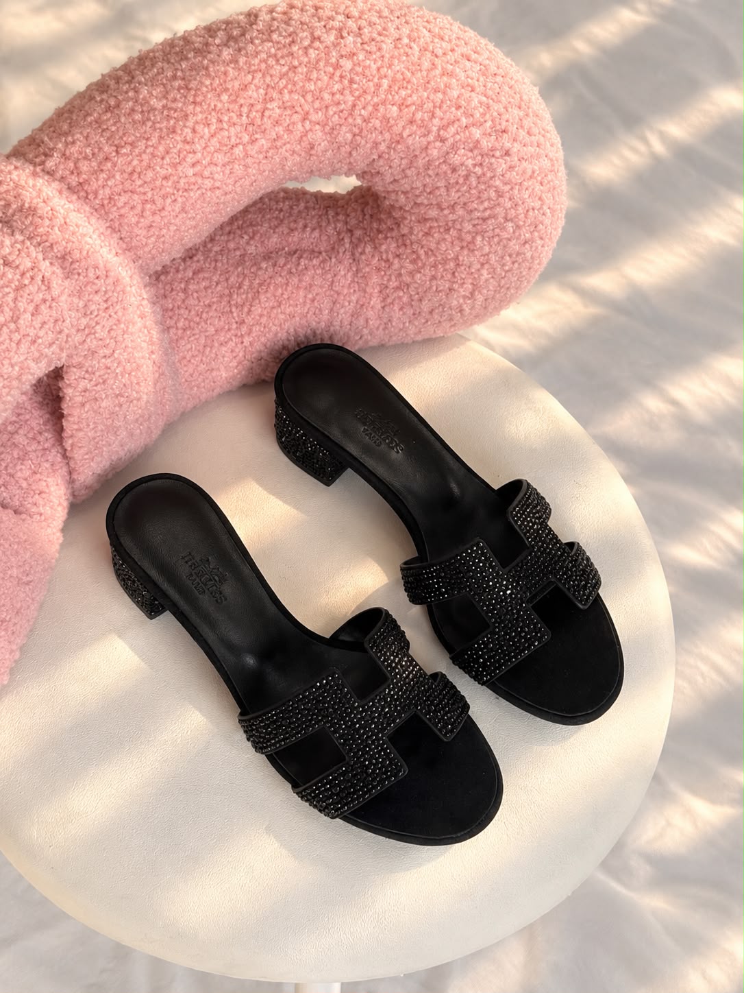 Hermès Oran Crystal H Sandals