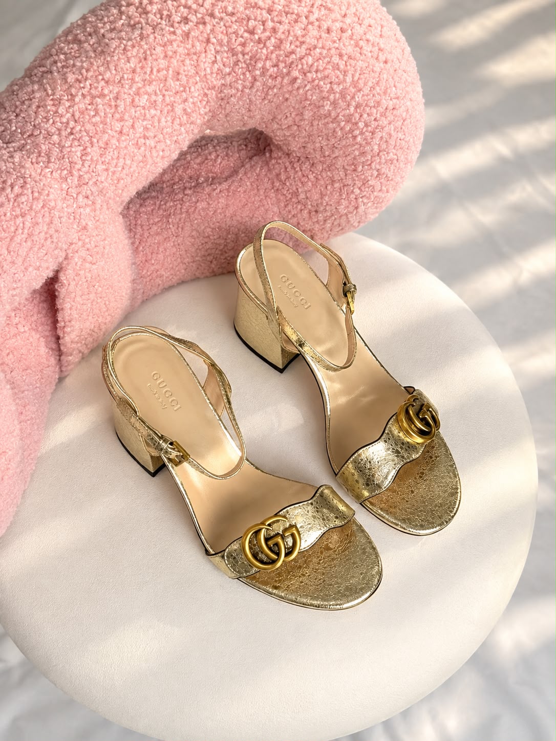 Gucci Interlocking G Slingback Sandals