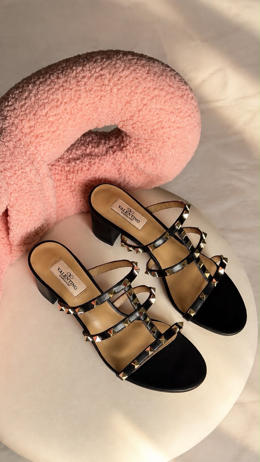 Valentino Garavani Rockstud Slide Sandals
