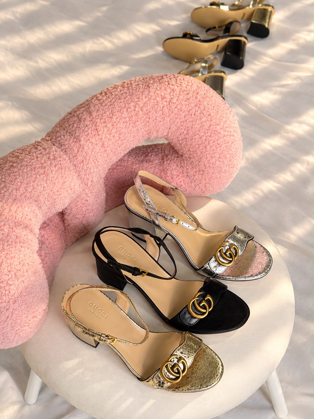 Gucci Interlocking G Slingback Sandals