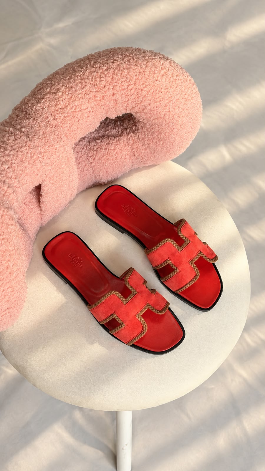 Hermès Oran Sandals – Contrast Suede Edition