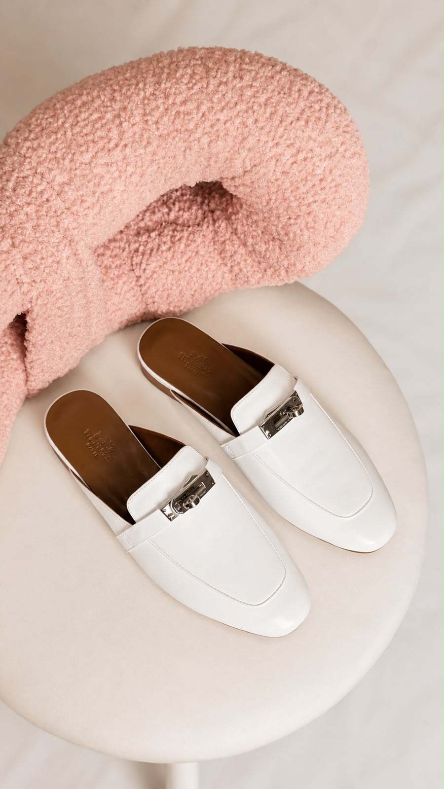 Hermès Oran-Style Leather Mules