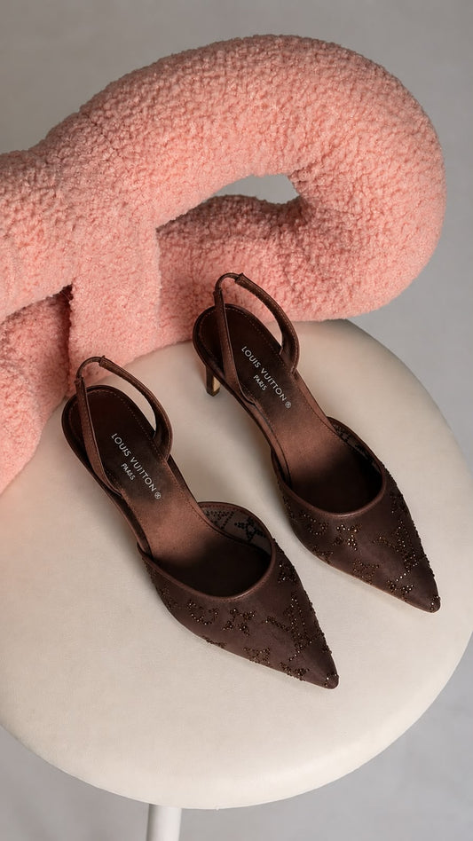 Louis Vuitton Madeleine Slingback Pointed-Toe Flats