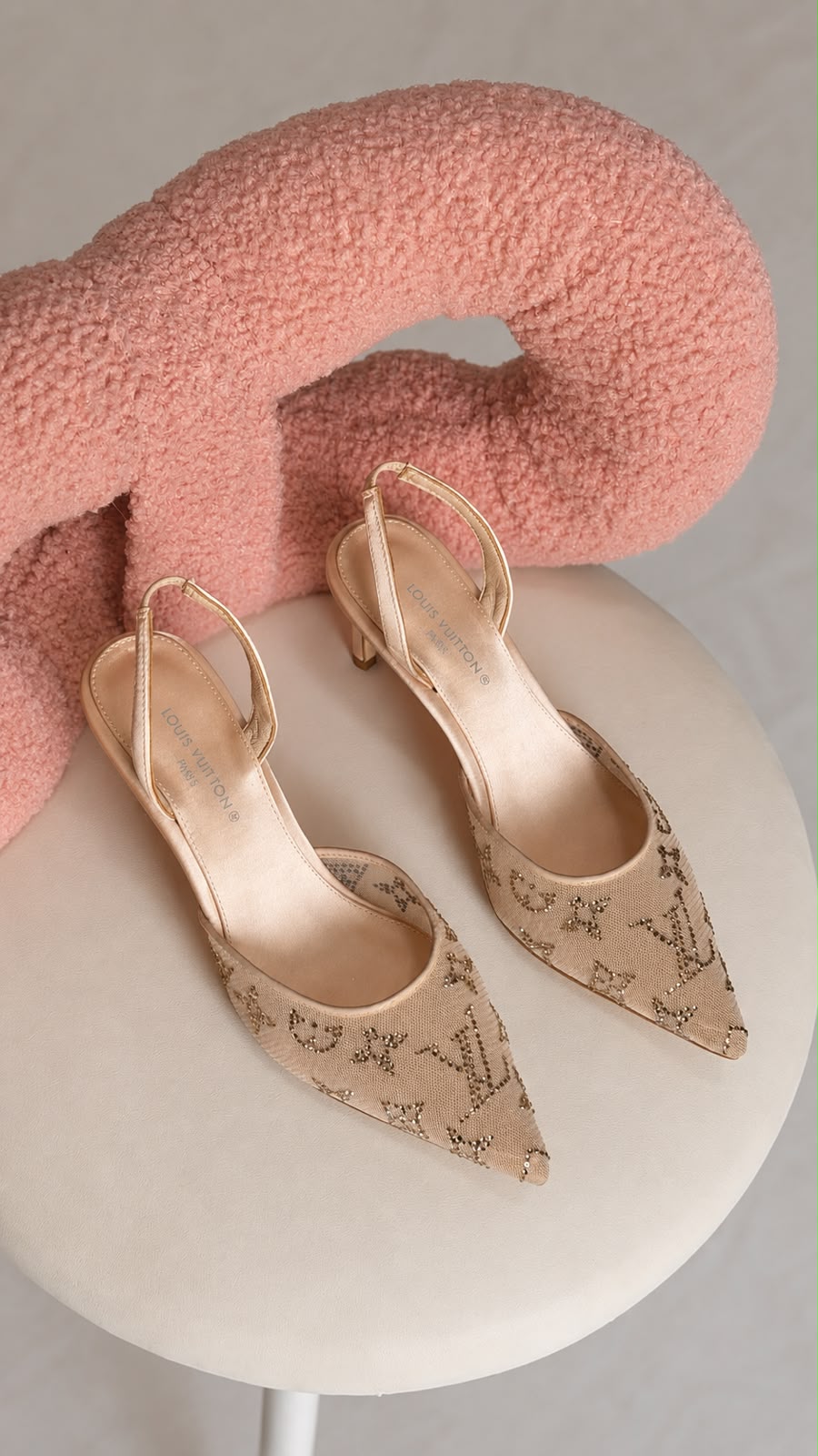 Louis Vuitton Madeleine Slingback Pointed-Toe Flats